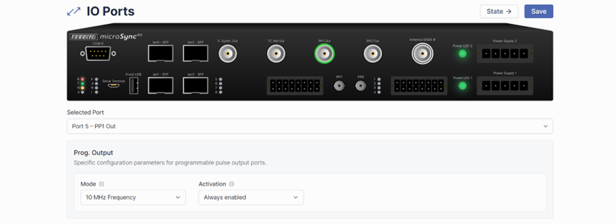 Programmable Pulse Out Page